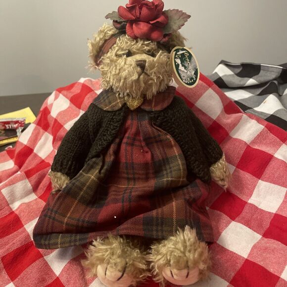 Bearington Collection Bear Martha Handcrafted Jointed Limited Edition - Picture 1 of 8